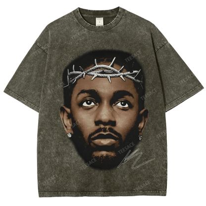 Unisex-Adult Ultra Cotton Washed T-Shirt Graphic  KENDRICK LAMAR GRAPHIC TEE