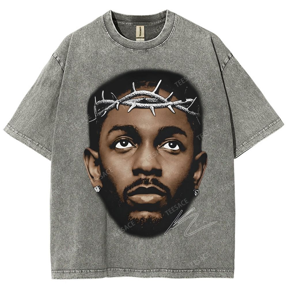 Unisex-Adult Ultra Cotton Washed T-Shirt Graphic  KENDRICK LAMAR GRAPHIC TEE