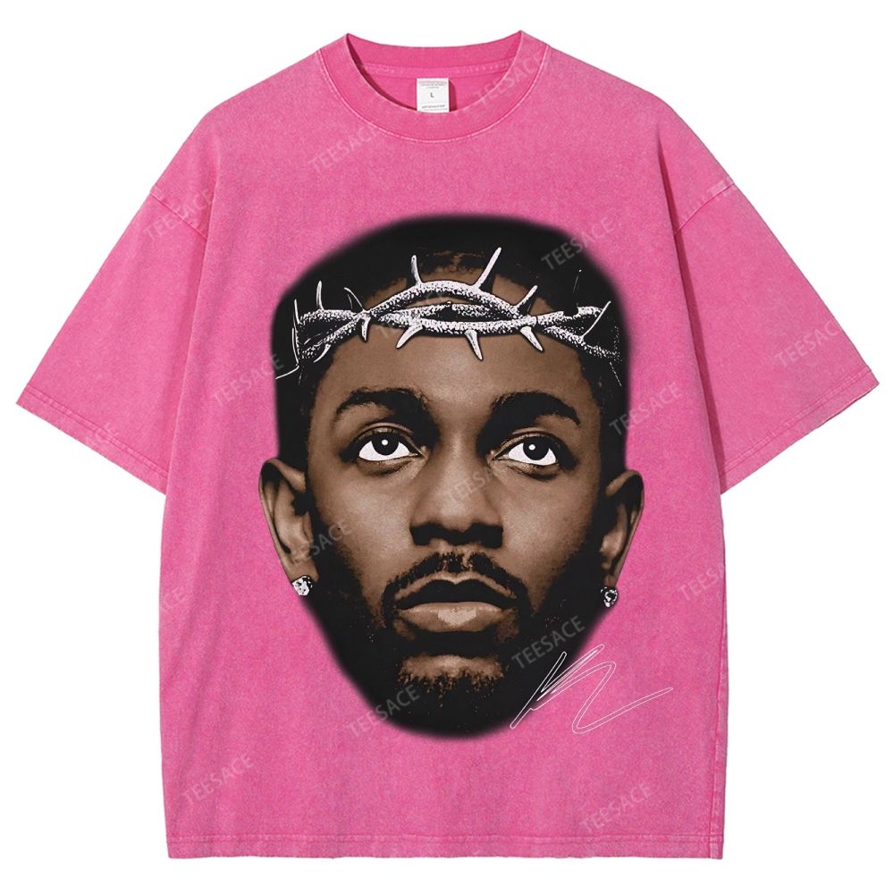 Unisex-Adult Ultra Cotton Washed T-Shirt Graphic  KENDRICK LAMAR GRAPHIC TEE