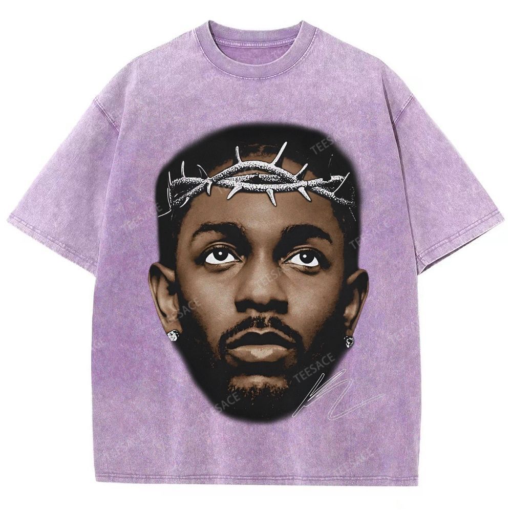 Unisex-Adult Ultra Cotton Washed T-Shirt Graphic  KENDRICK LAMAR GRAPHIC TEE