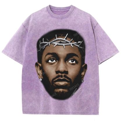 Unisex-Adult Ultra Cotton Washed T-Shirt Graphic  KENDRICK LAMAR GRAPHIC TEE
