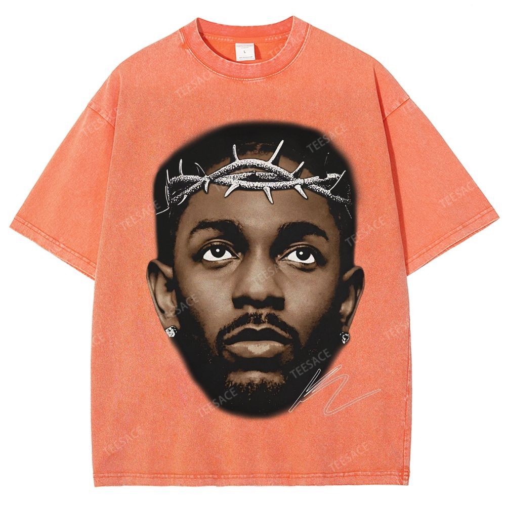 Unisex-Adult Ultra Cotton Washed T-Shirt Graphic  KENDRICK LAMAR GRAPHIC TEE