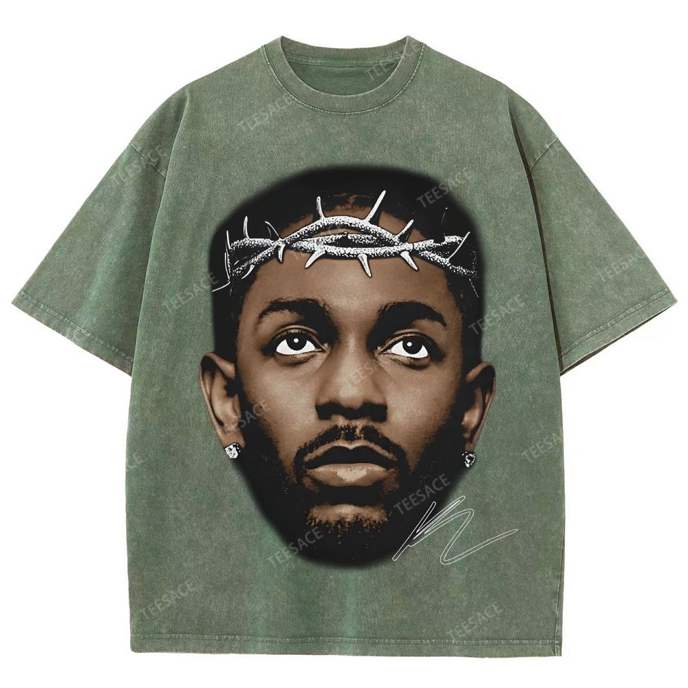 Unisex-Adult Ultra Cotton Washed T-Shirt Graphic  KENDRICK LAMAR GRAPHIC TEE