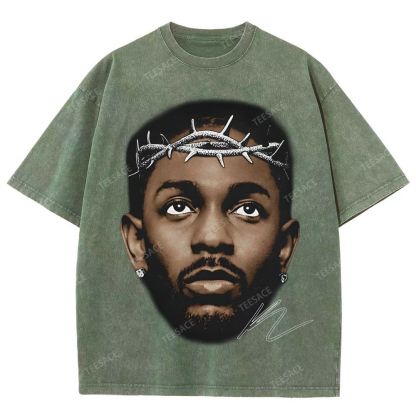 Unisex-Adult Ultra Cotton Washed T-Shirt Graphic  KENDRICK LAMAR GRAPHIC TEE