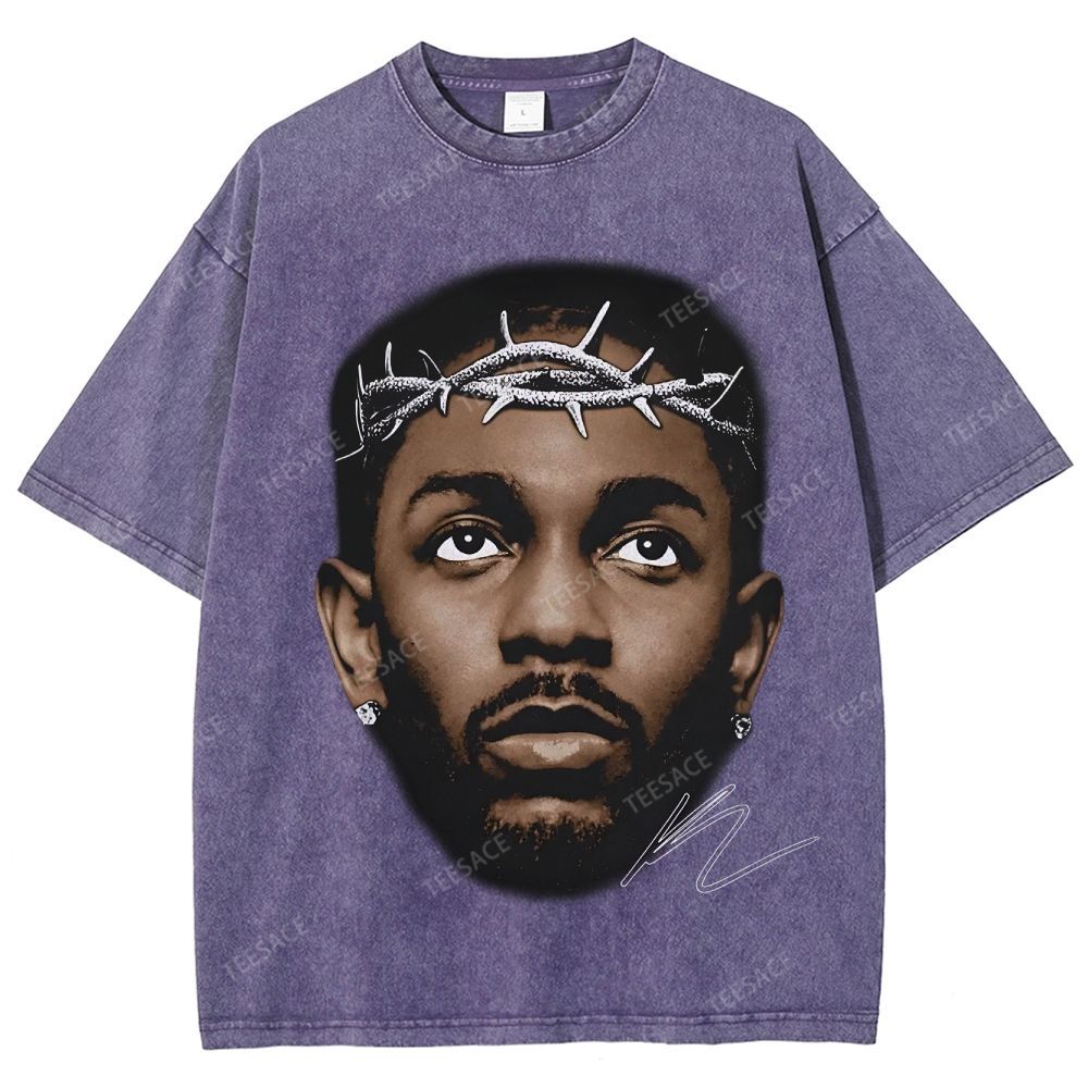 Unisex-Adult Ultra Cotton Washed T-Shirt Graphic  KENDRICK LAMAR GRAPHIC TEE
