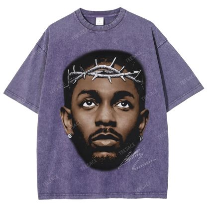 Unisex-Adult Ultra Cotton Washed T-Shirt Graphic  KENDRICK LAMAR GRAPHIC TEE