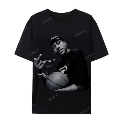 ALLEN IVERSON Tee  Cotton Short Sleeve T-Shirt