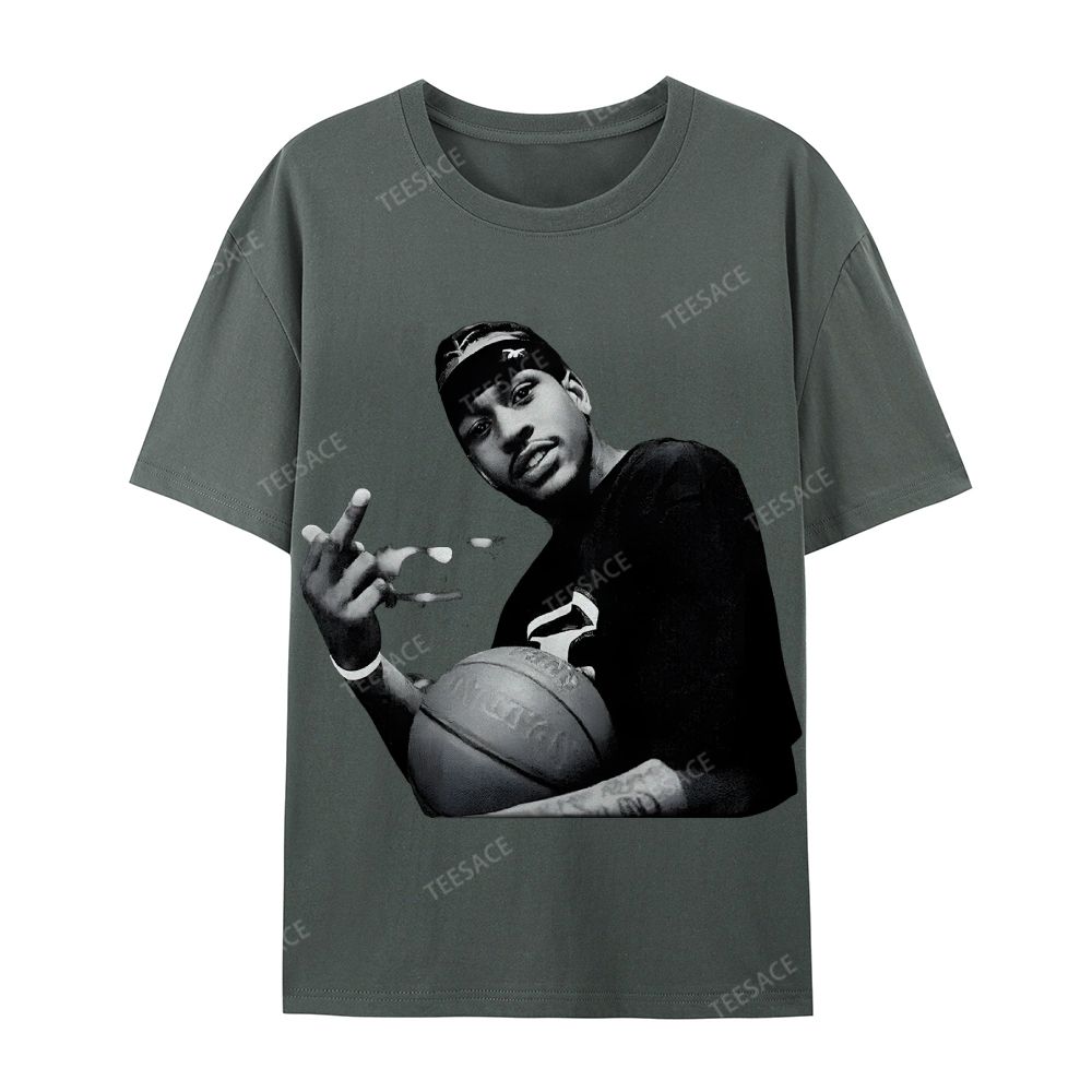 ALLEN IVERSON Tee  Cotton Short Sleeve T-Shirt