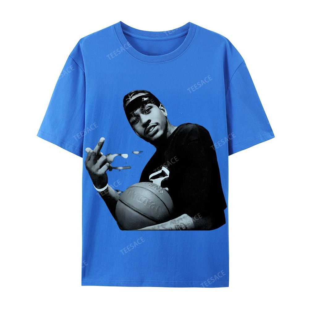 ALLEN IVERSON Tee  Cotton Short Sleeve T-Shirt