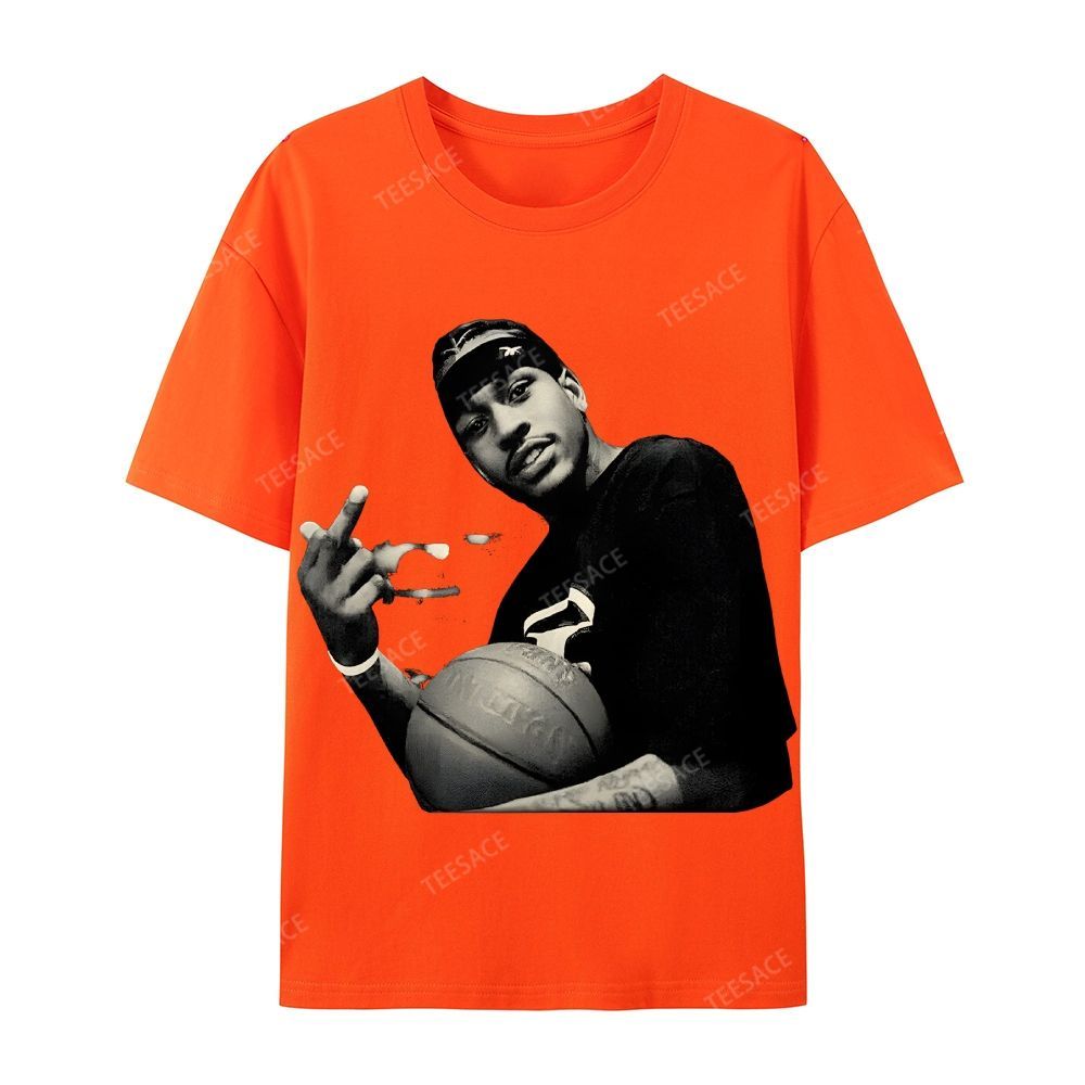 ALLEN IVERSON Tee  Cotton Short Sleeve T-Shirt