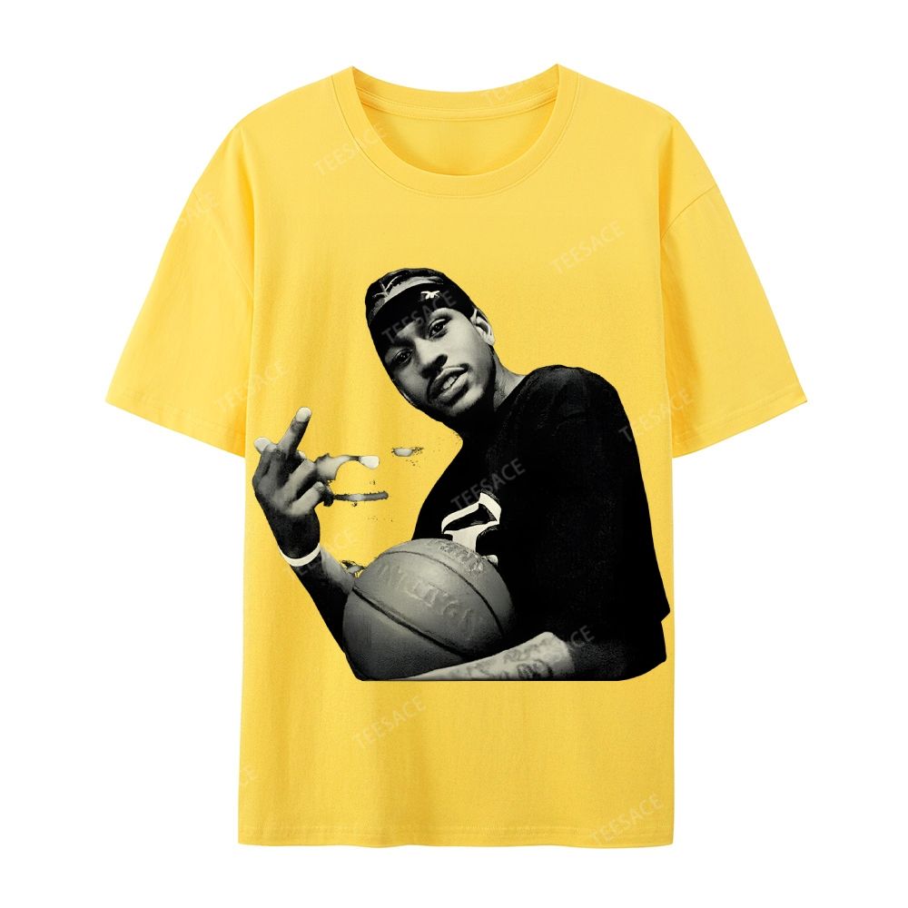 ALLEN IVERSON Tee  Cotton Short Sleeve T-Shirt