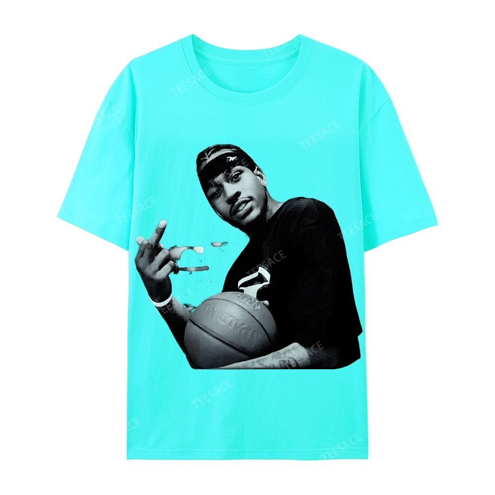 ALLEN IVERSON Tee  Cotton Short Sleeve T-Shirt