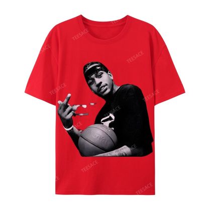ALLEN IVERSON Tee  Cotton Short Sleeve T-Shirt