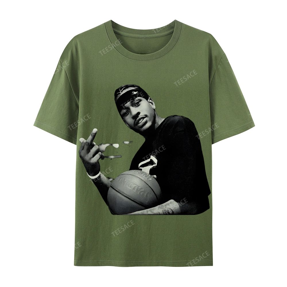 ALLEN IVERSON Tee  Cotton Short Sleeve T-Shirt