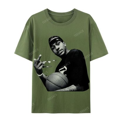ALLEN IVERSON Tee  Cotton Short Sleeve T-Shirt