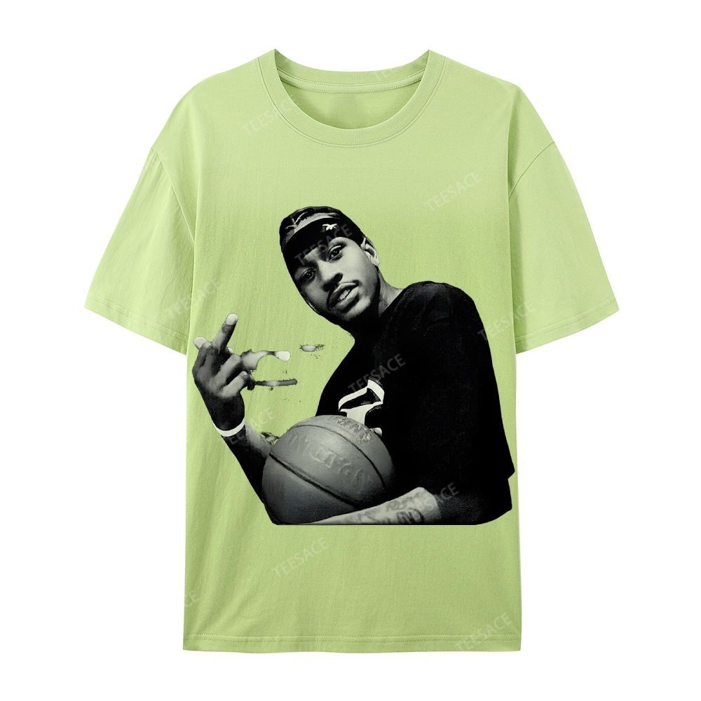 ALLEN IVERSON Tee  Cotton Short Sleeve T-Shirt