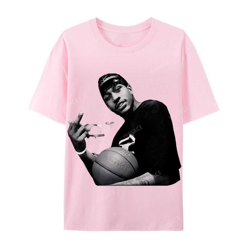 ALLEN IVERSON Tee  Cotton Short Sleeve T-Shirt