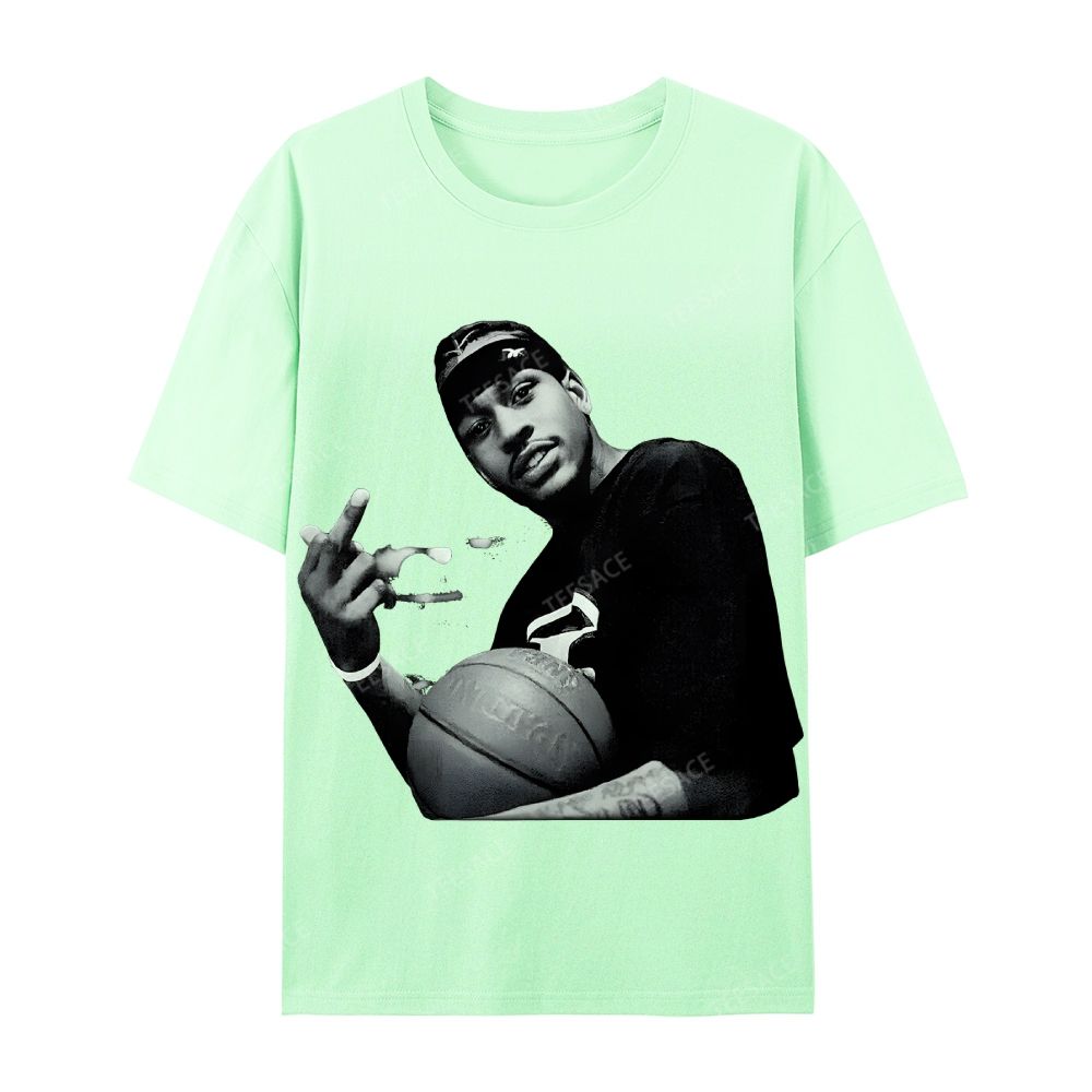 ALLEN IVERSON Tee  Cotton Short Sleeve T-Shirt
