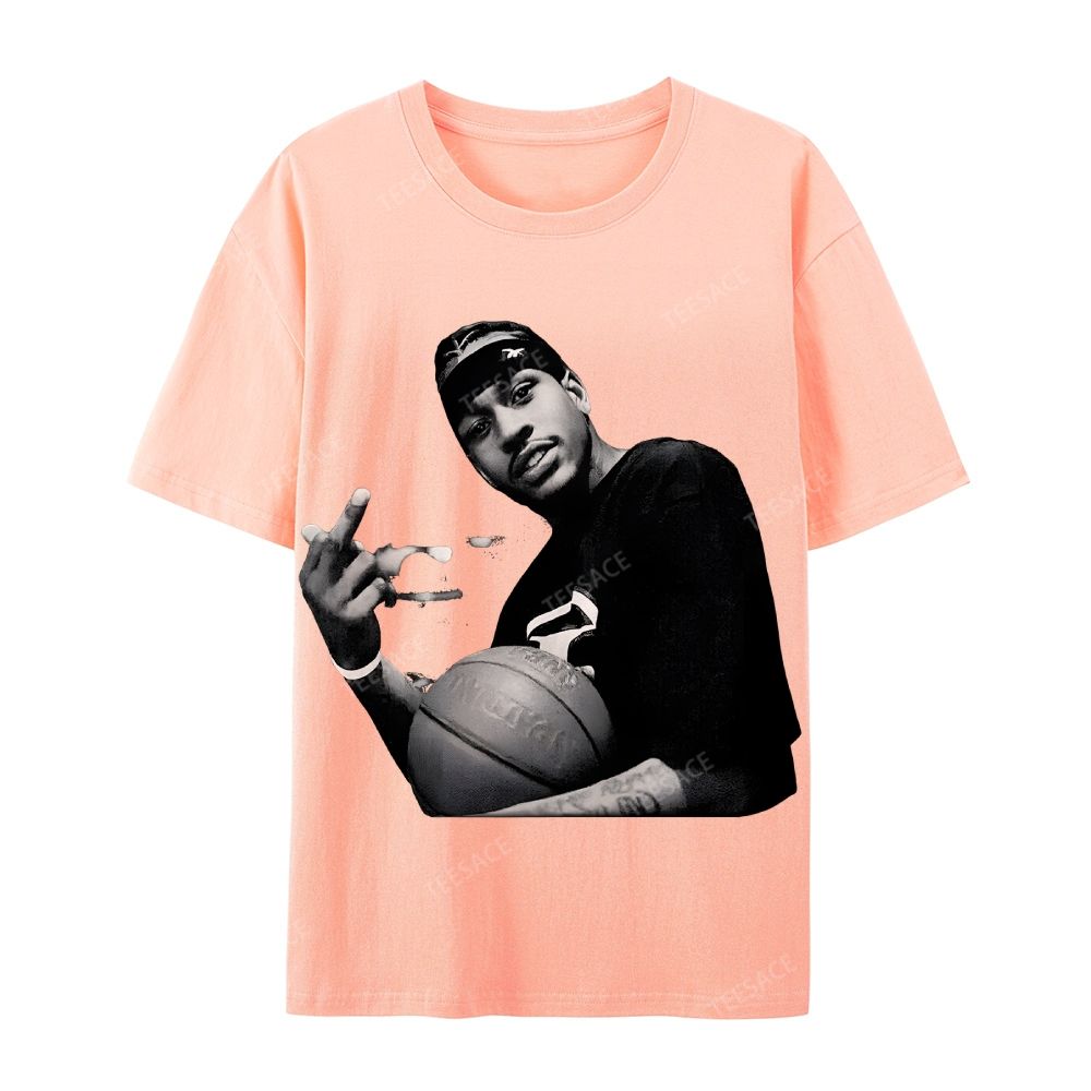ALLEN IVERSON Tee  Cotton Short Sleeve T-Shirt
