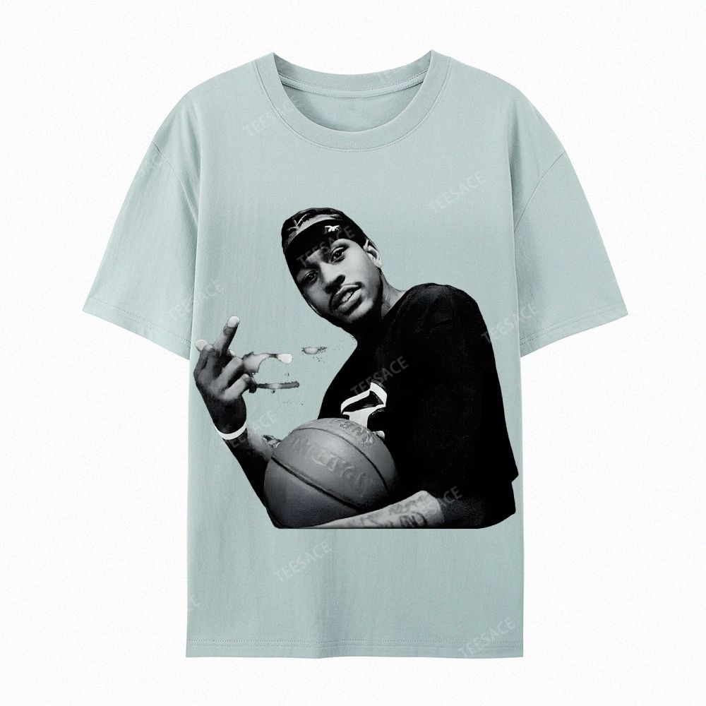ALLEN IVERSON Tee  Cotton Short Sleeve T-Shirt