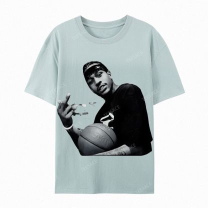 ALLEN IVERSON Tee  Cotton Short Sleeve T-Shirt
