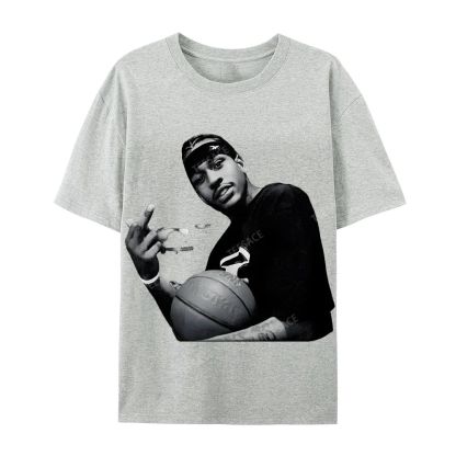 ALLEN IVERSON Tee  Cotton Short Sleeve T-Shirt