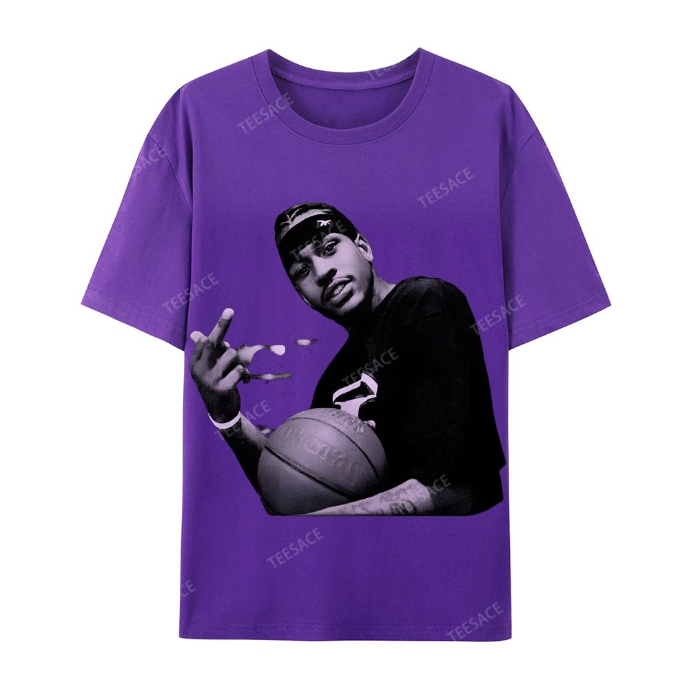 ALLEN IVERSON Tee  Cotton Short Sleeve T-Shirt