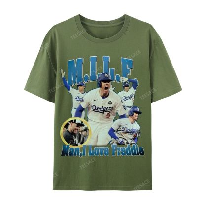 FREDDIE FREEMAN Tee Unisex Casual Cotton Short Sleeve T-Shirt
