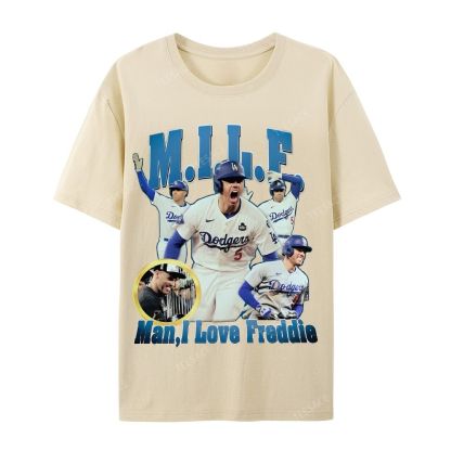 FREDDIE FREEMAN Tee Unisex Casual Cotton Short Sleeve T-Shirt