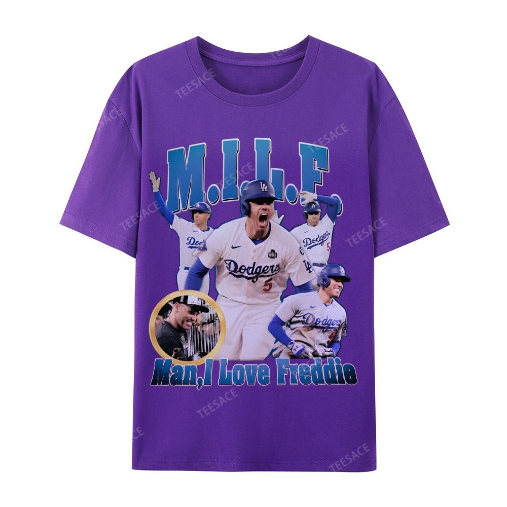 FREDDIE FREEMAN Tee Unisex Casual Cotton Short Sleeve T-Shirt