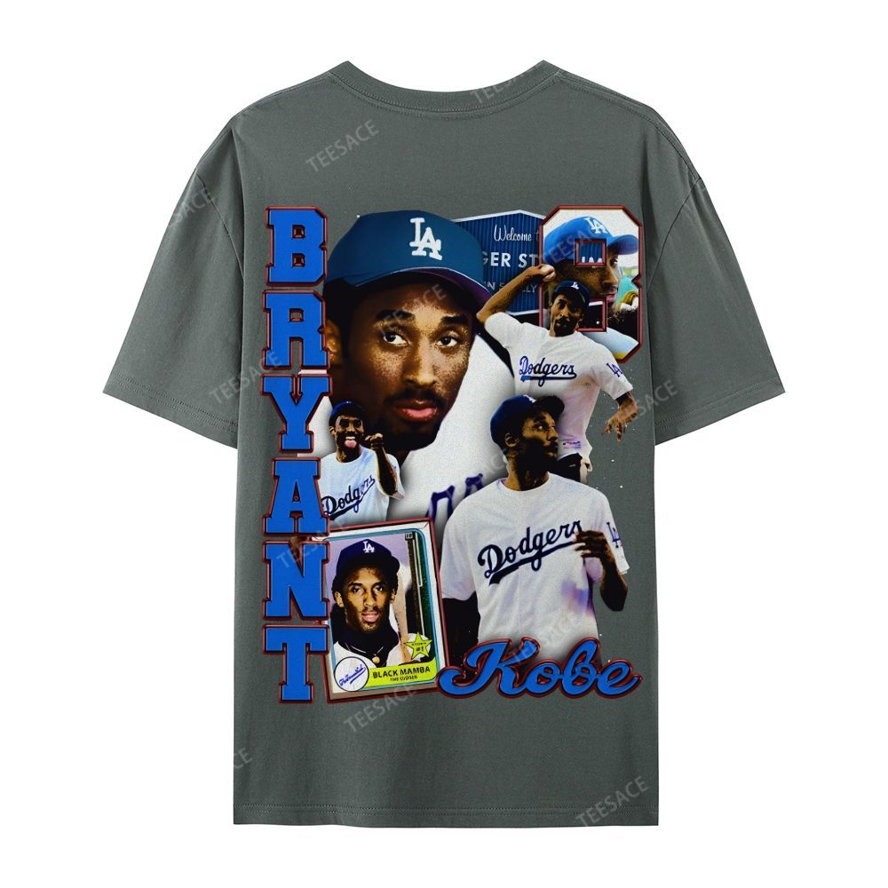 "Kobe in LA" Big Face Bling Cotton T-Shirt