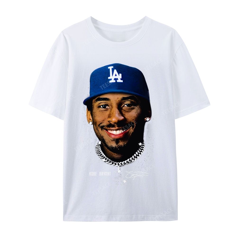 "Kobe in LA" Big Face Bling Cotton T-Shirt
