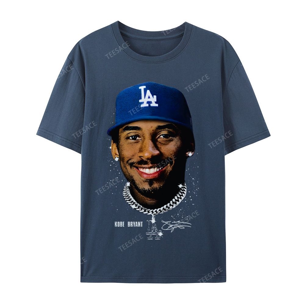 "Kobe in LA" Big Face Bling Cotton T-Shirt
