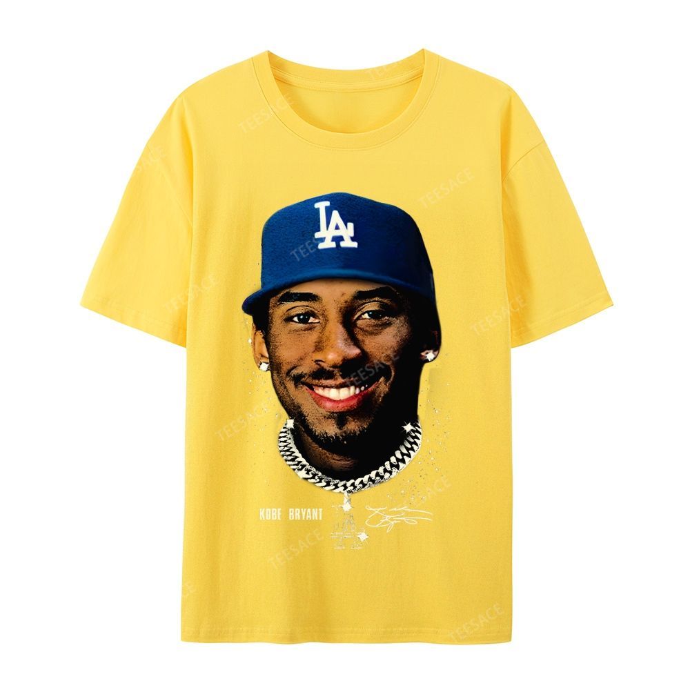"Kobe in LA" Big Face Bling Cotton T-Shirt