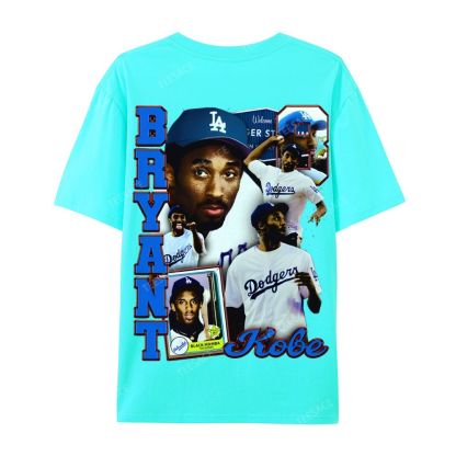 "Kobe in LA" Big Face Bling Cotton T-Shirt