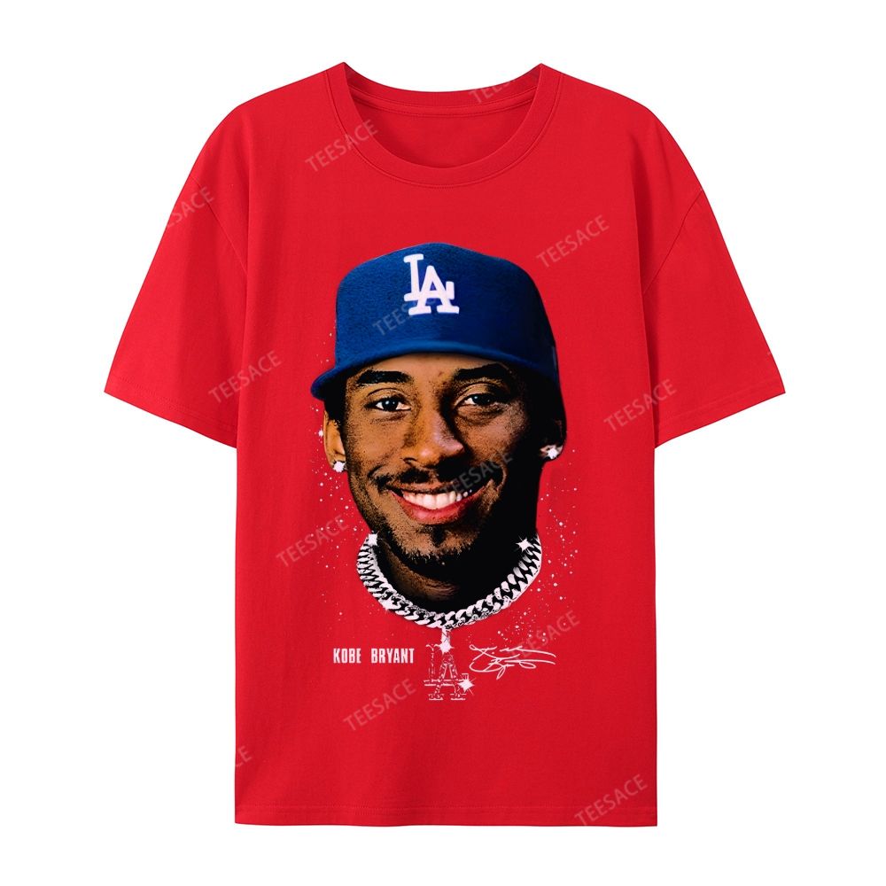 "Kobe in LA" Big Face Bling Cotton T-Shirt