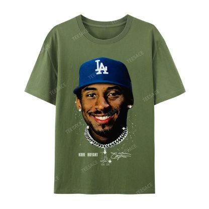 "Kobe in LA" Big Face Bling Cotton T-Shirt