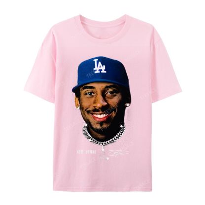 "Kobe in LA" Big Face Bling Cotton T-Shirt