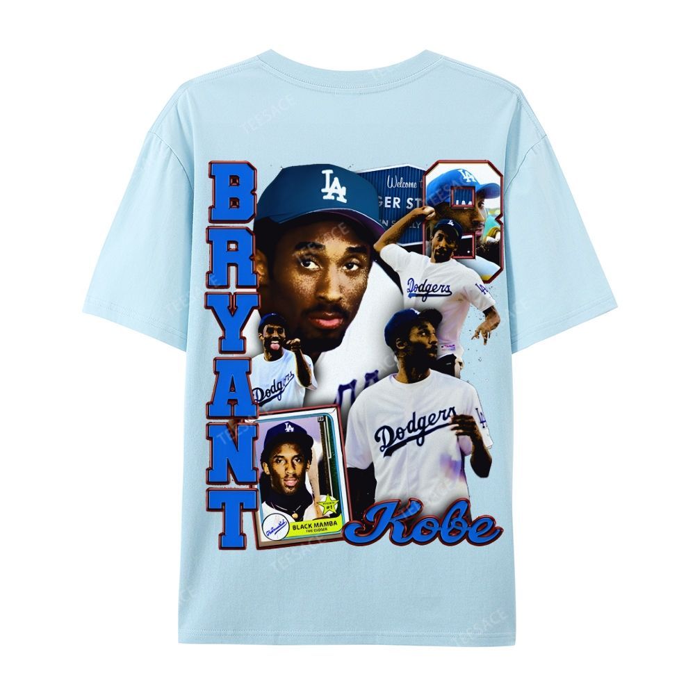 "Kobe in LA" Big Face Bling Cotton T-Shirt