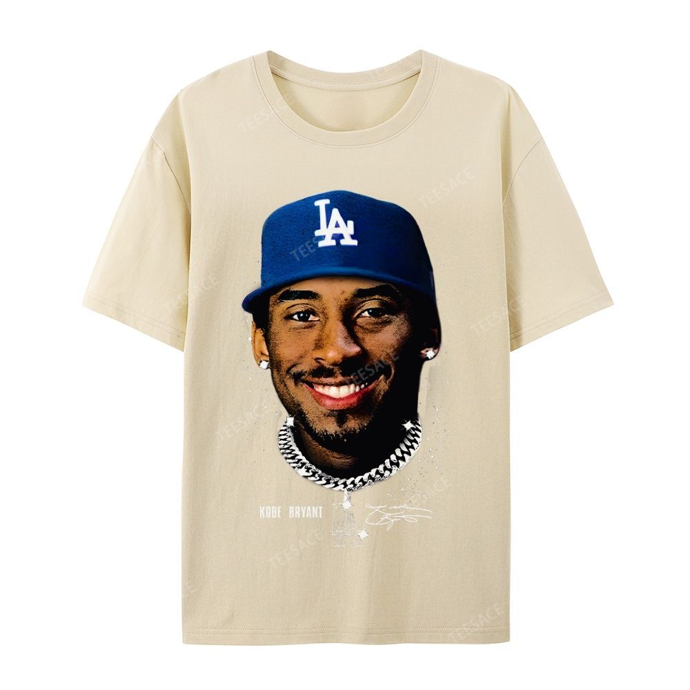 "Kobe in LA" Big Face Bling Cotton T-Shirt