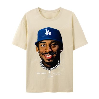 "Kobe in LA" Big Face Bling Cotton T-Shirt