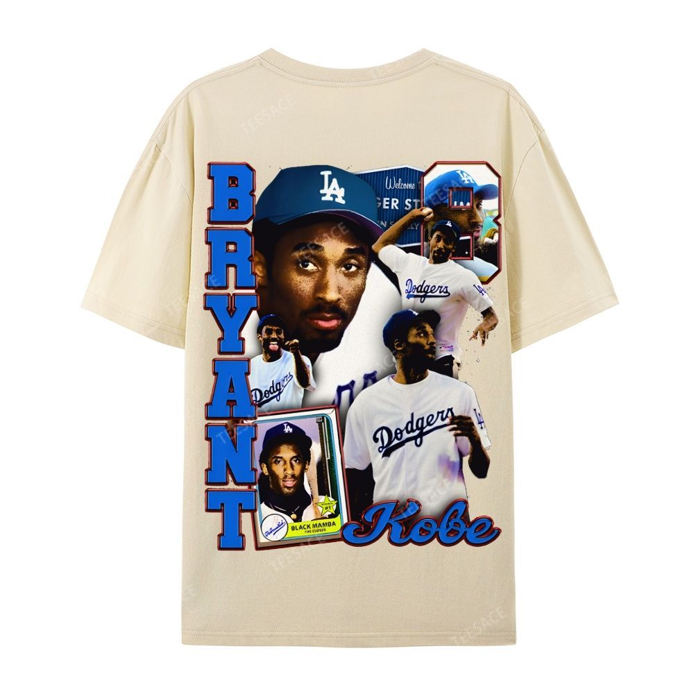 "Kobe in LA" Big Face Bling Cotton T-Shirt