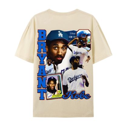 "Kobe in LA" Big Face Bling Cotton T-Shirt