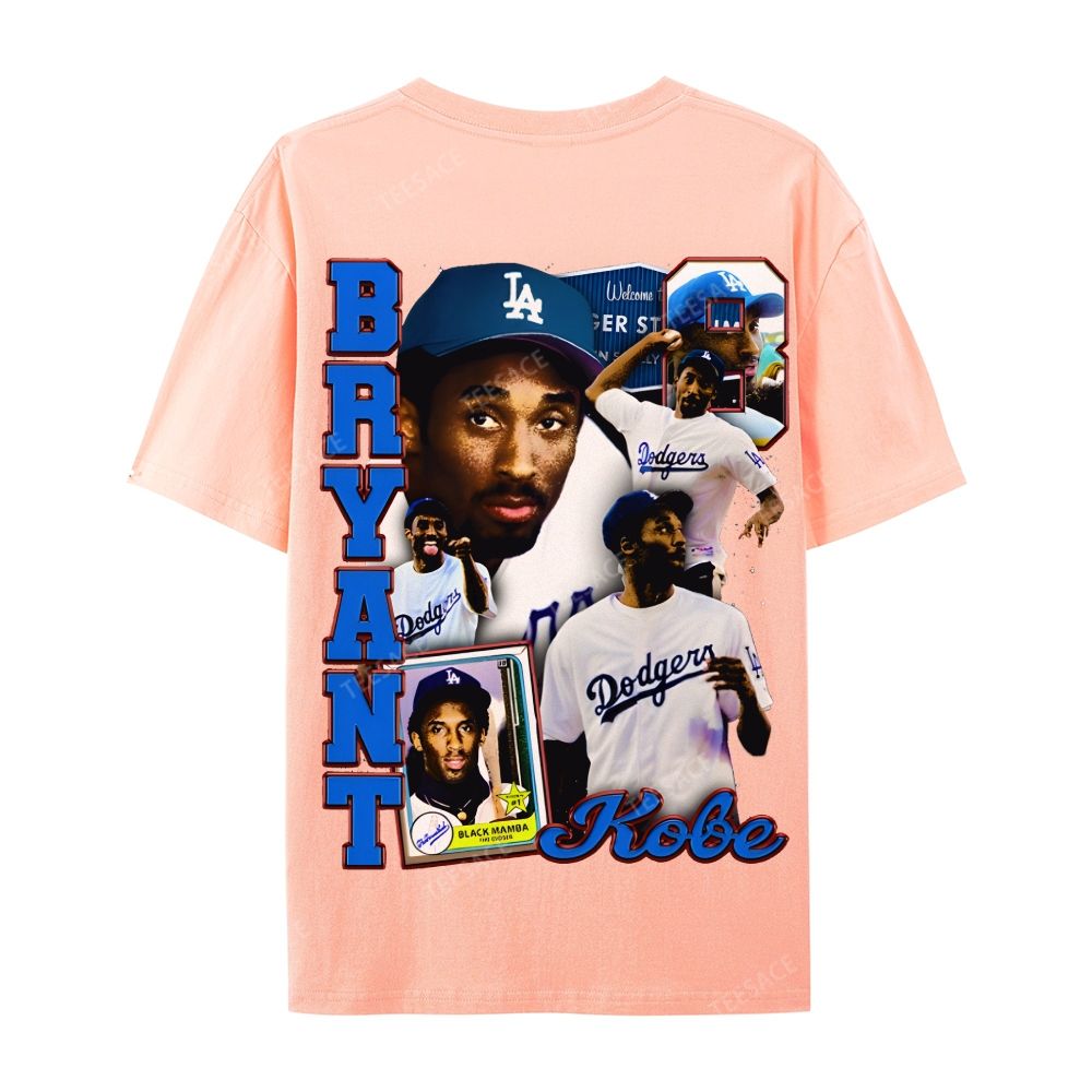 "Kobe in LA" Big Face Bling Cotton T-Shirt