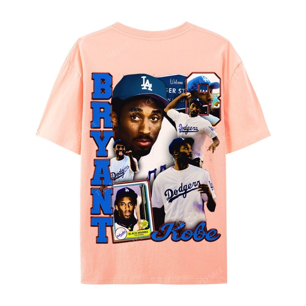 "Kobe in LA" Big Face Bling Cotton T-Shirt