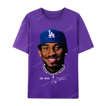 "Kobe in LA" Big Face Bling Cotton T-Shirt