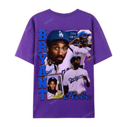 "Kobe in LA" Big Face Bling Cotton T-Shirt