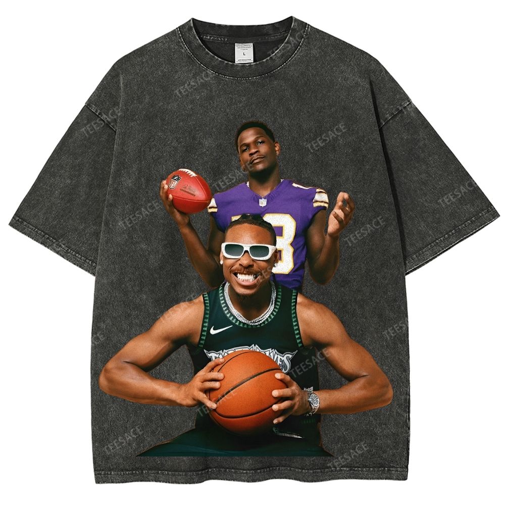 Anthony Edwards & Justin Jefferson Vintage Washed Tee