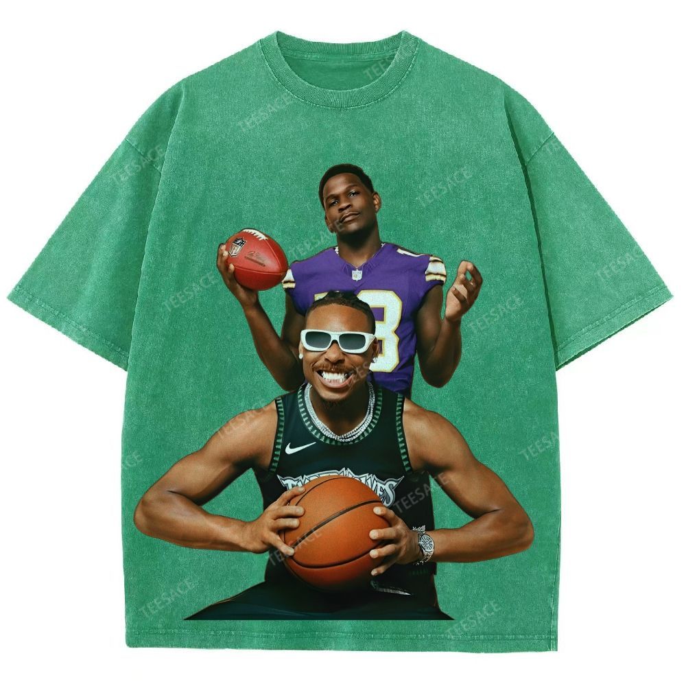 Anthony Edwards & Justin Jefferson Vintage Washed Tee