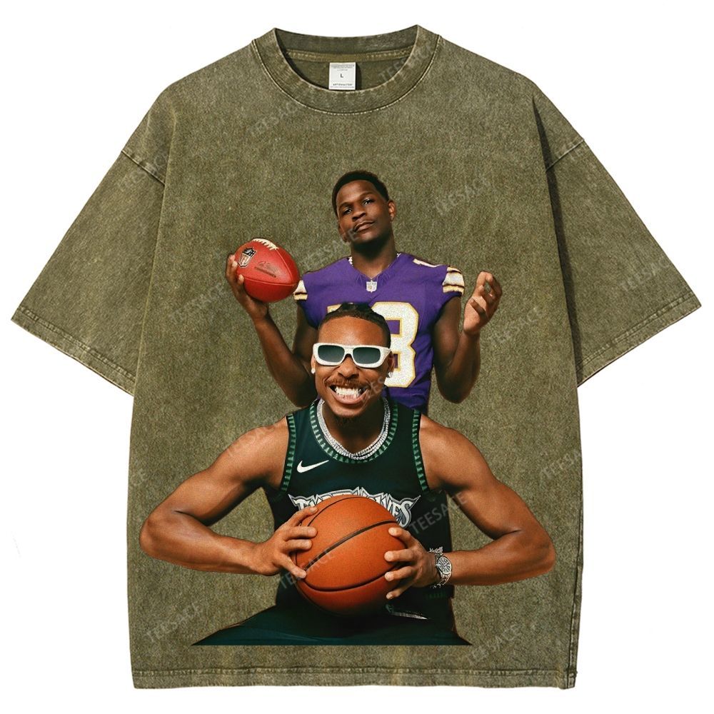 Anthony Edwards & Justin Jefferson Vintage Washed Tee